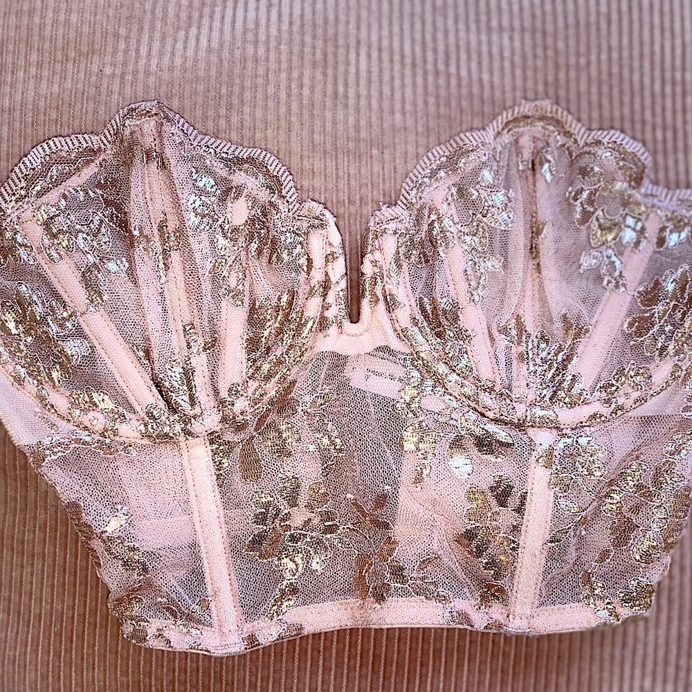 VICTORIAS SECRET PINK CORSET BRA